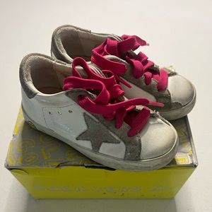 Golden Goose Super Star Classic White Ice Size 24 Toddler 8US